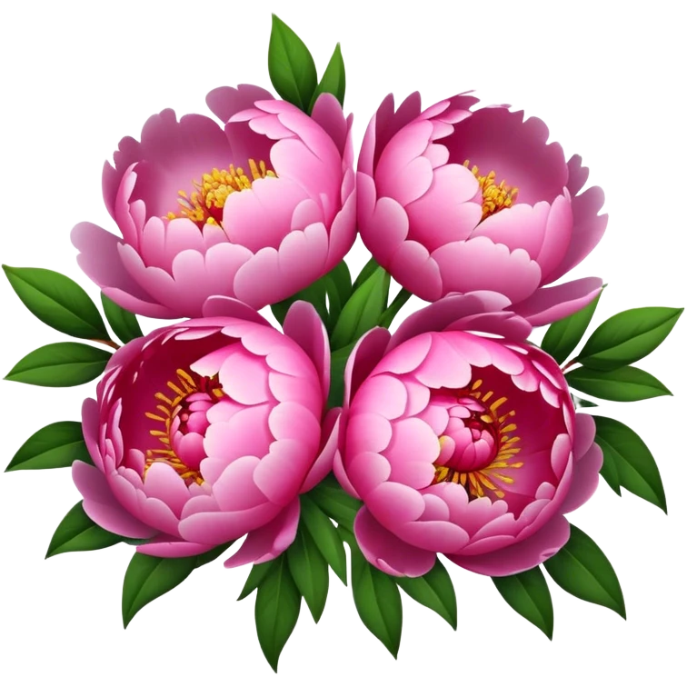 bouquet peony emoji
