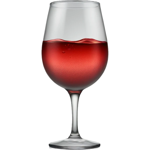 Red water in glass emoji