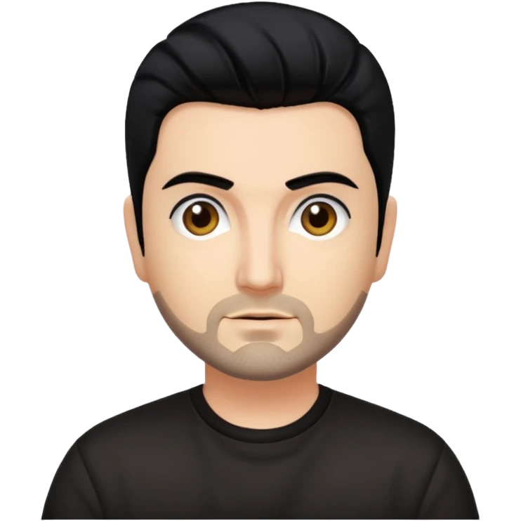 Chris Kirkpatrick with black hair emoji