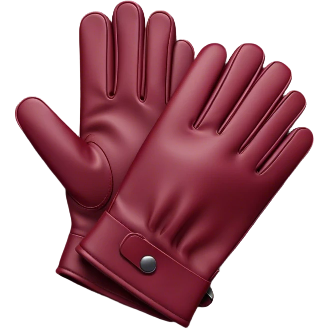 burgundy gloves emoji