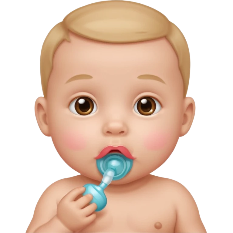 baby with pacifier in mouth emoji