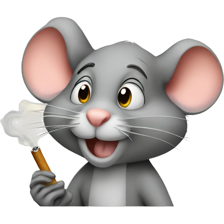 Mouse smoking emoji