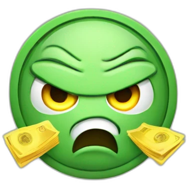 Angry money  emoji