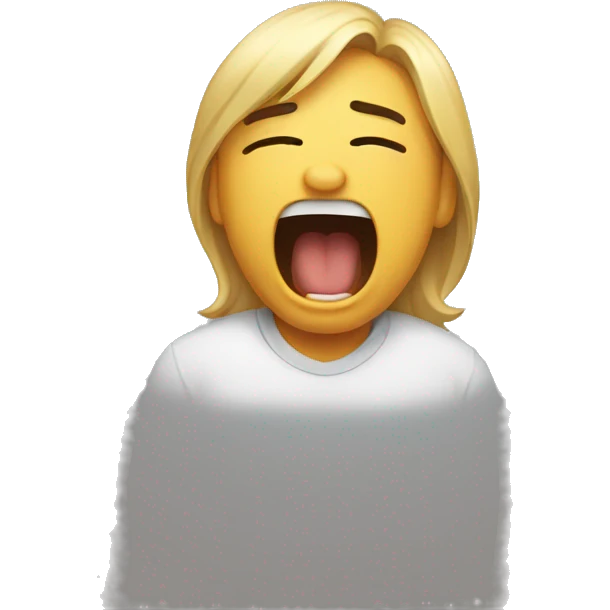 Tired yawning emoji emoji