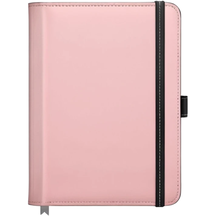 Aesthetic light pink note journal book emoji