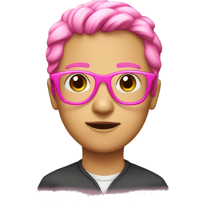 Pink glasses emoji