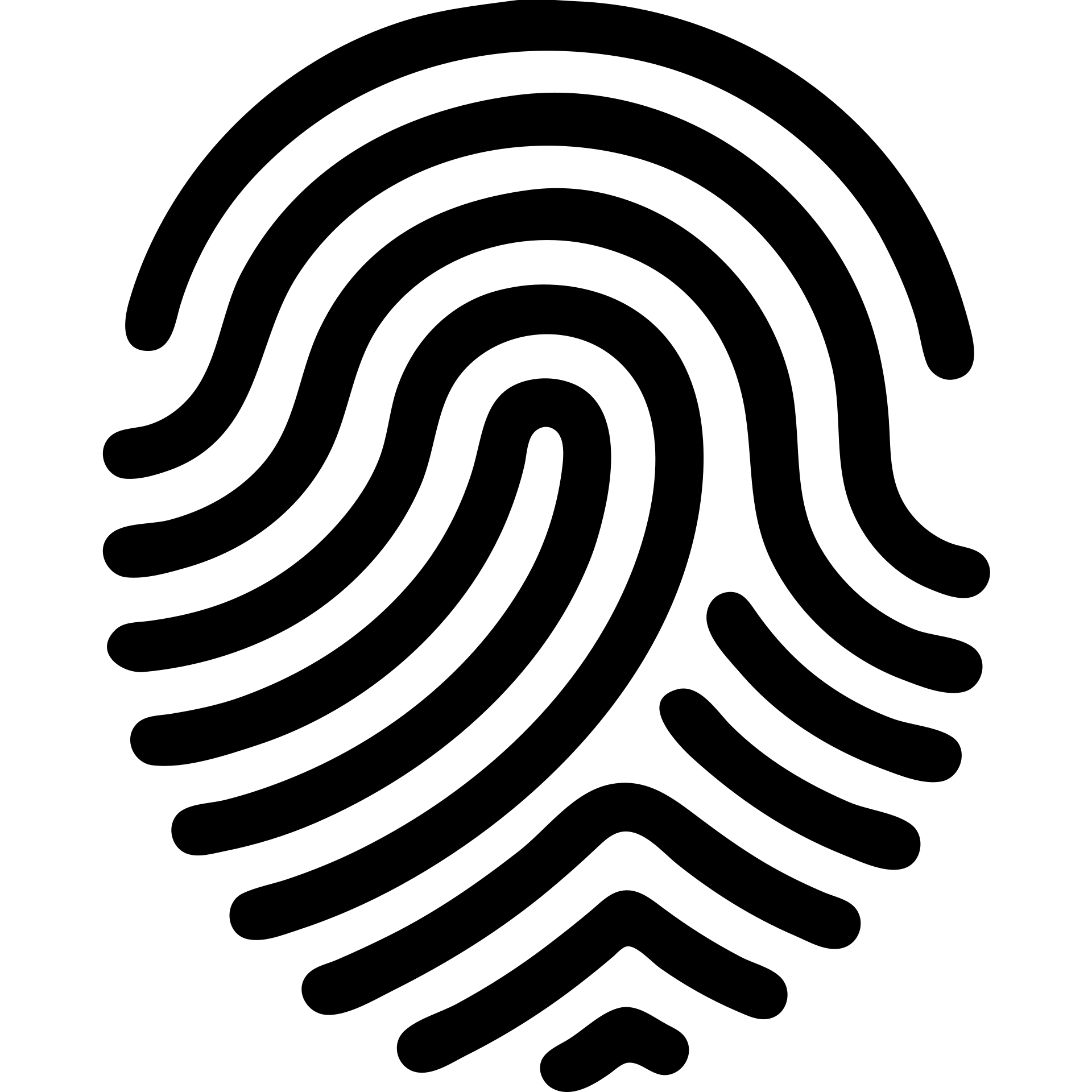 solid filled fingerprint icon emoji