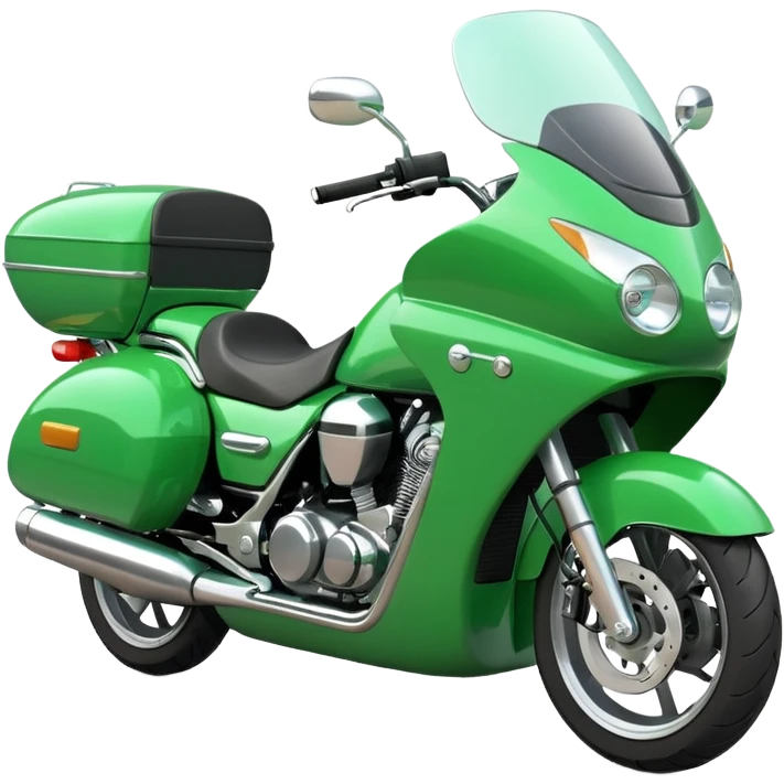 green delivery motorcicle emoji