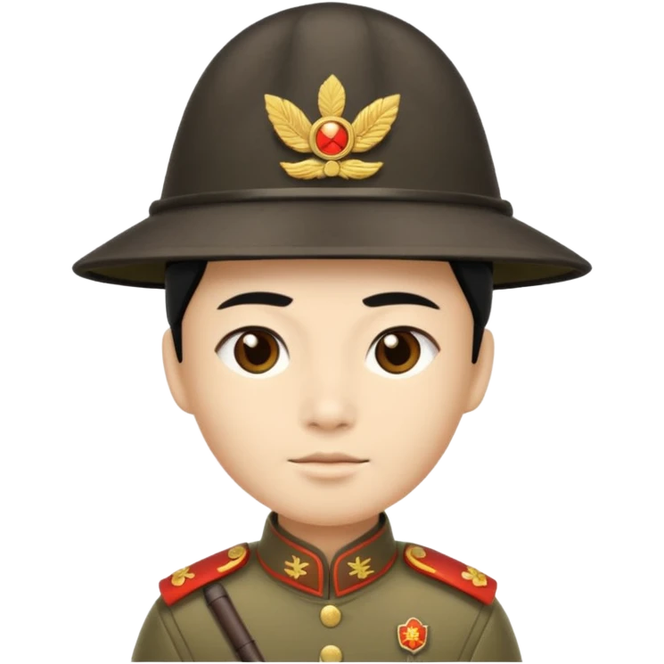 chinese hat soldier emoji
