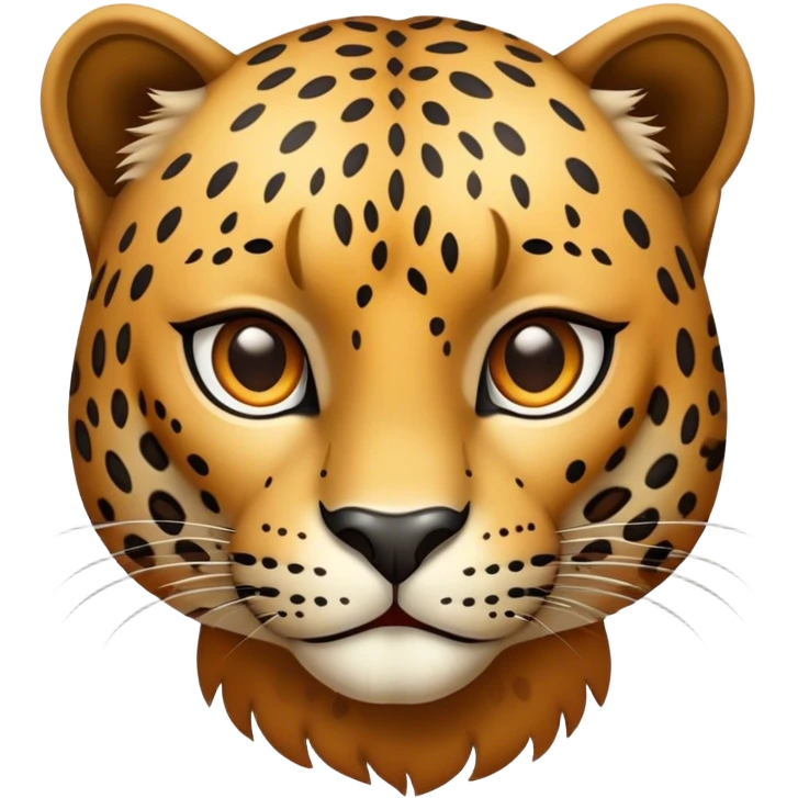 leopard brownish emoji