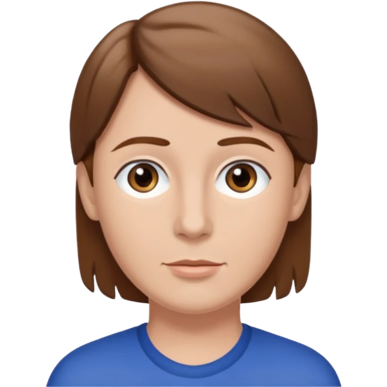 Terry Coldwell with brown hair emoji