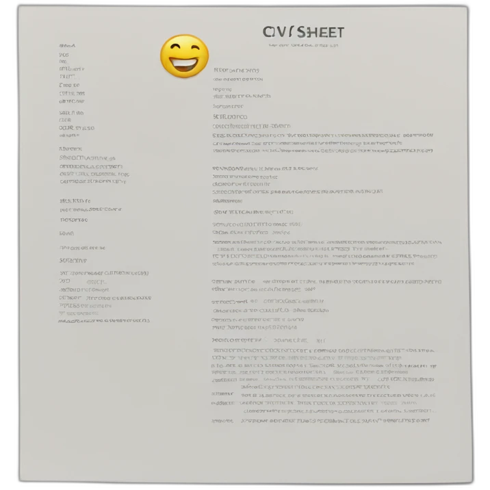 cv sheet emoji