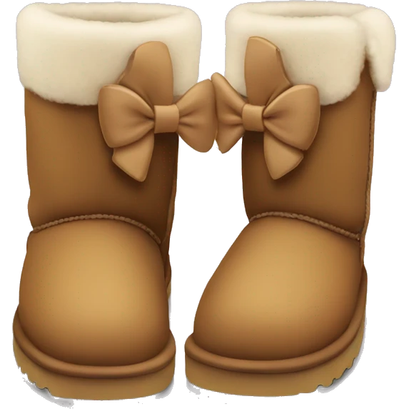 Uggs with bow emoji