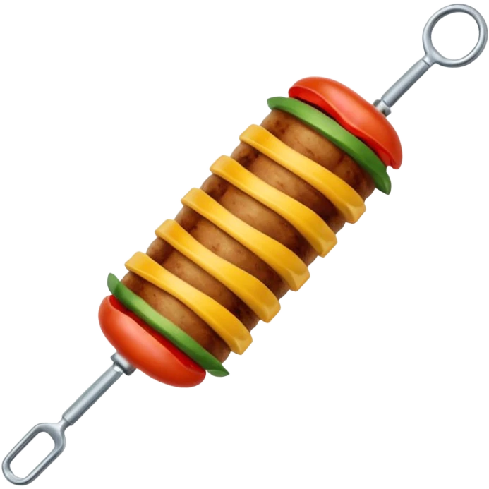 Une broche à kebab emoji