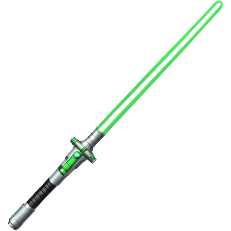 light saber with a green blade emoji
