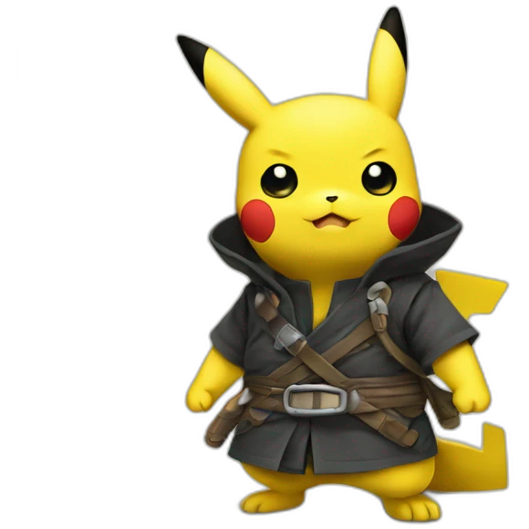 Pikachu samouraï  emoji
