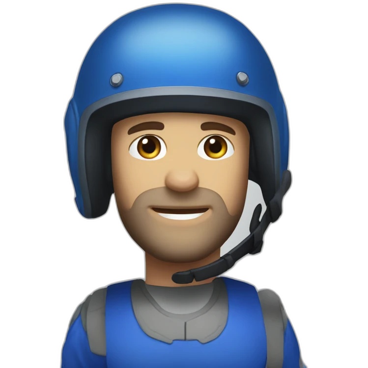 The jason-statham in the blue helmet emoji