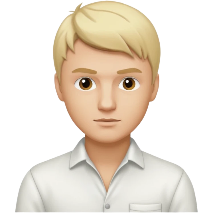 Nick Carter from Backstreet Boys with blonde hair, white outfit emoji