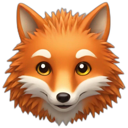 Fox and hedgehog emoji