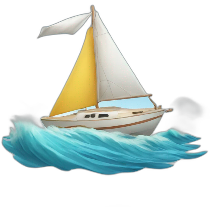 sailboat in high winds emoji