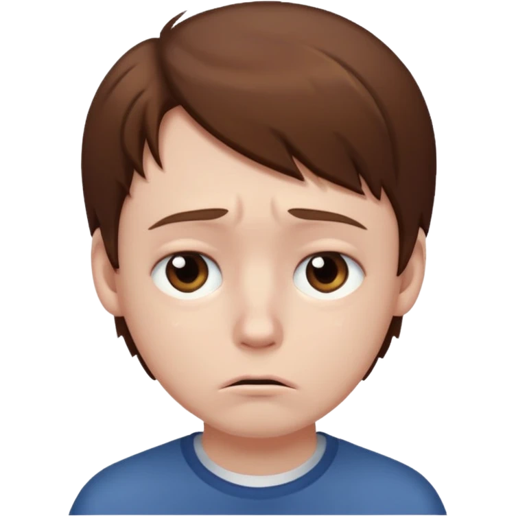 Make a sad boy emoji
