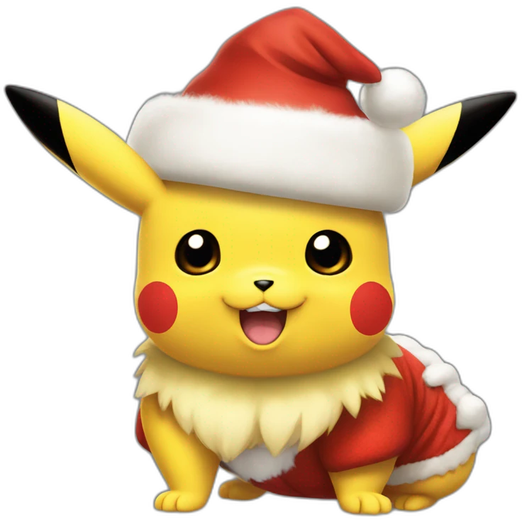 SS claus pikachu emoji