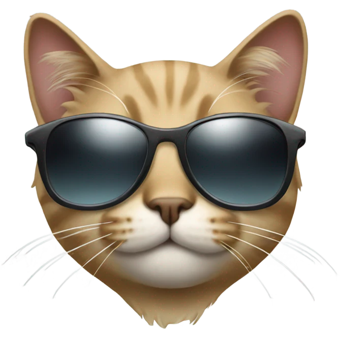 Cat with sunglasses emoji