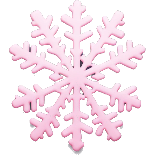 pastel pink snowflake  emoji
