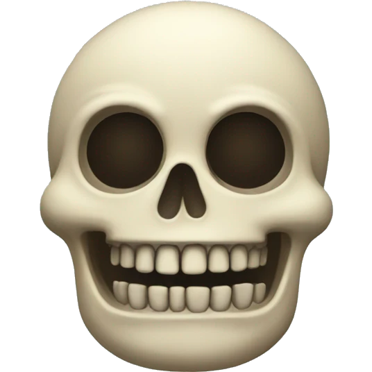 Fat fat fat skeleton  emoji