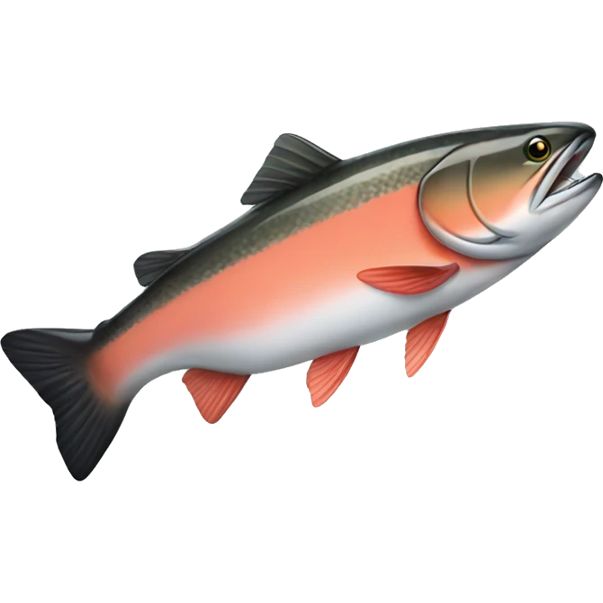 Cool salmon emoji