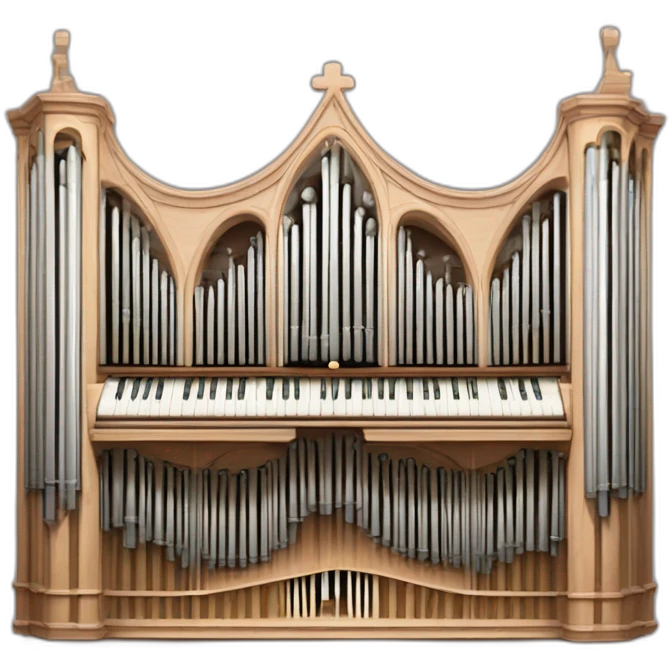 Auxerre cathedral church organ emoji