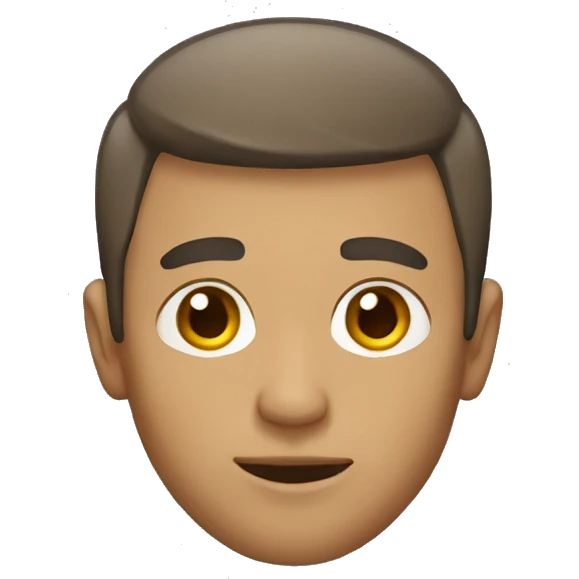 madeiran man with short hair emoji