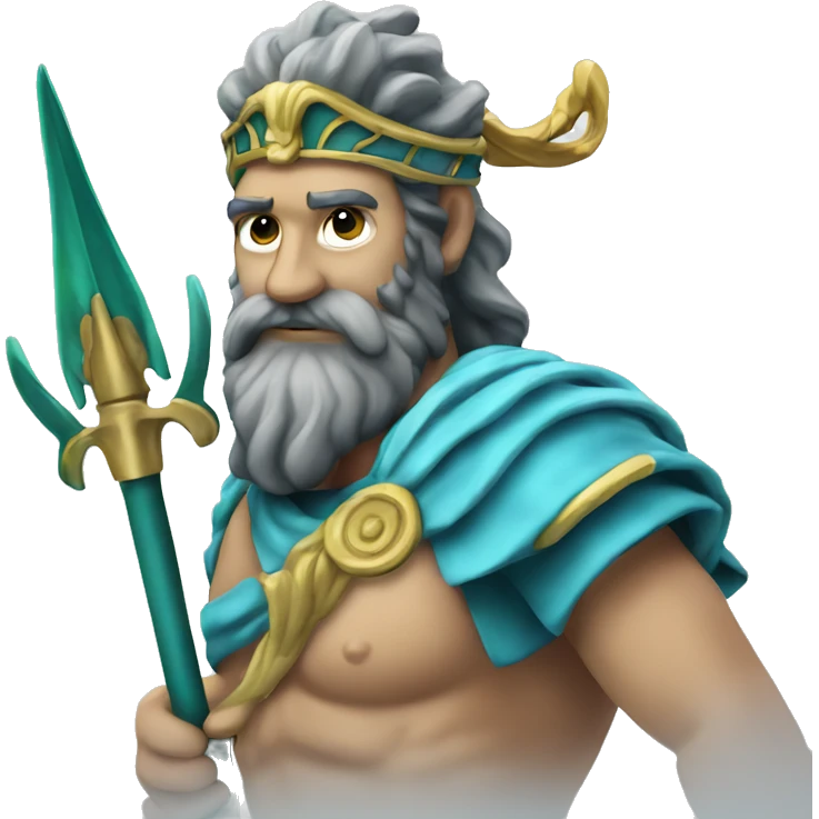 Poseidon with Trident emoji