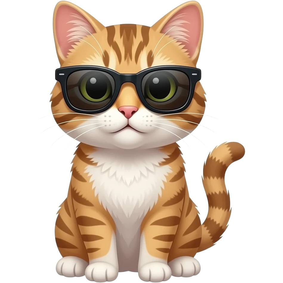 Cat wearing sunglasses emoji