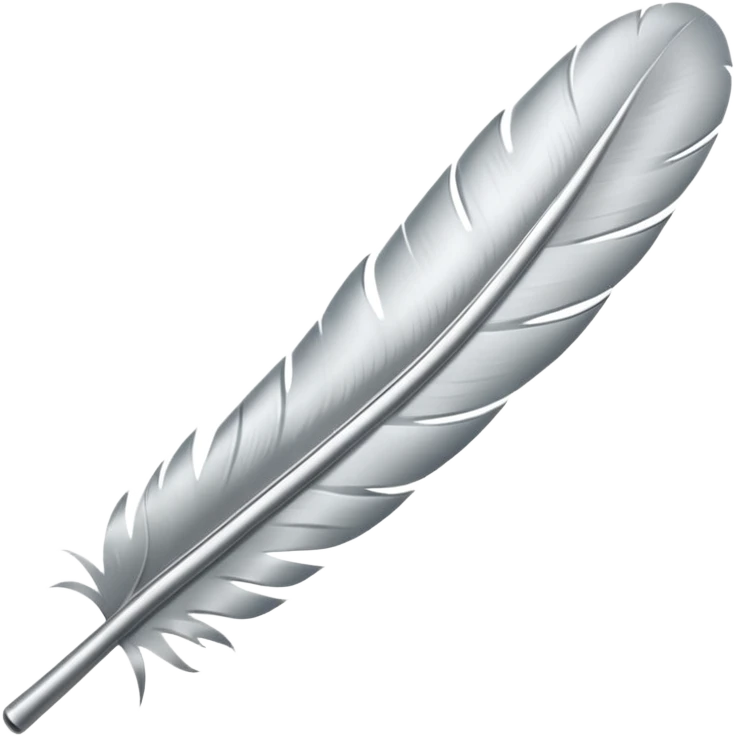 серебряное перо emoji