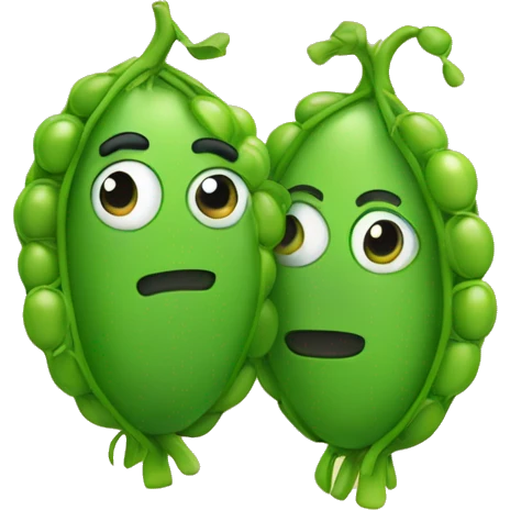 Two best friend peas  emoji