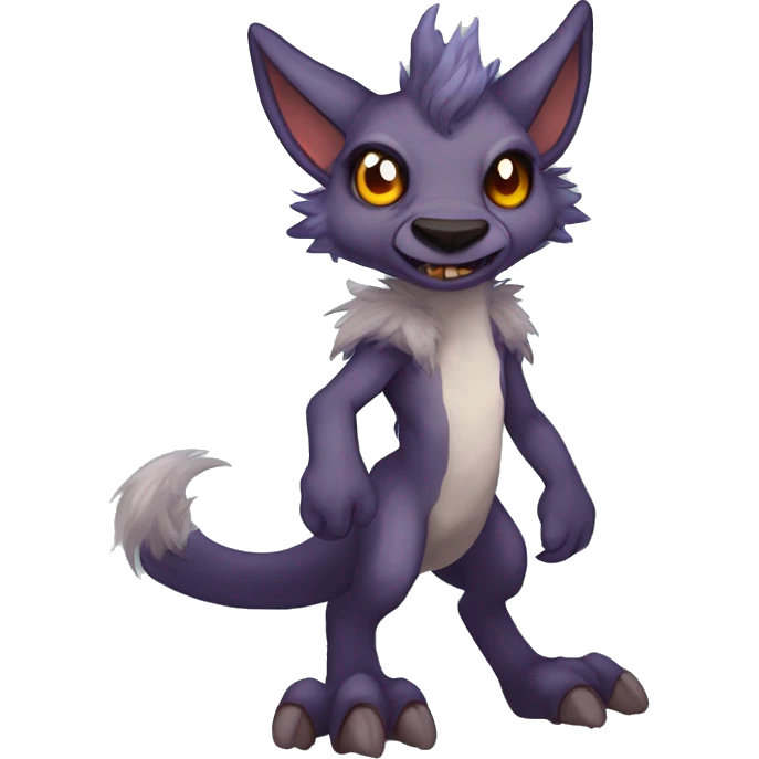 Cute Protogen-vernid-sergal-wickerbeast-fantasy-animal-fursona griffsnuff & LiLaiRa & Falvie full body emoji