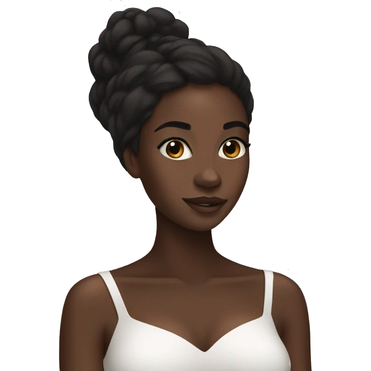 Black girl skincare  emoji