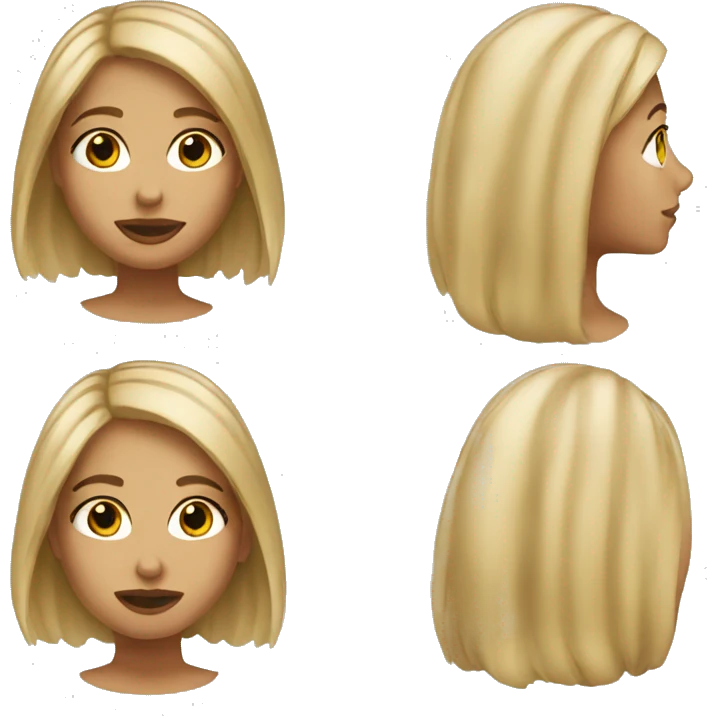 Girl dirty blonde hair  emoji