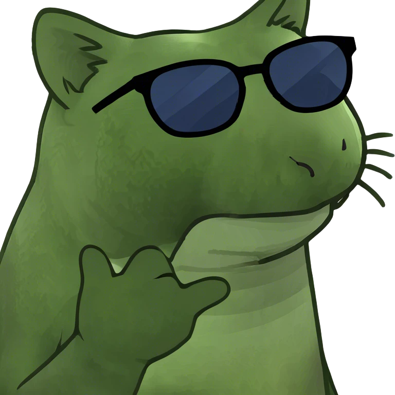 Cat with sunglasses emoji