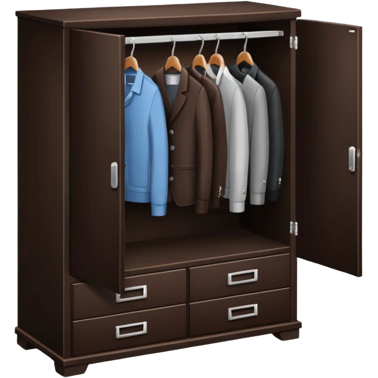 wardrobe modern closed emoji