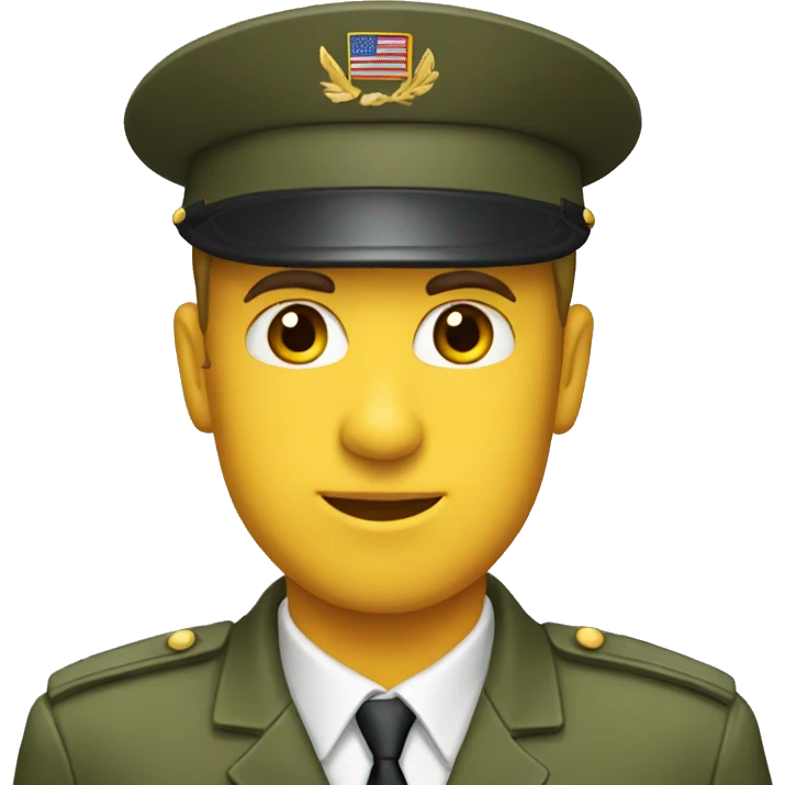 military cap professional emoji
