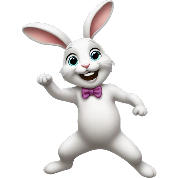 Bunny dancing  emoji