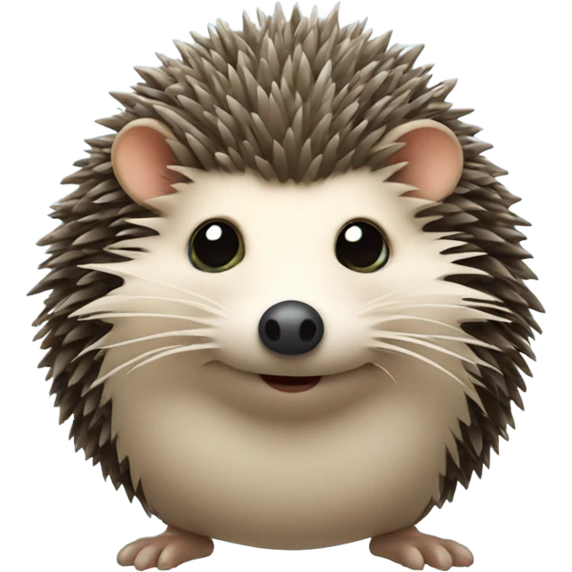 Hedgehog with monocule emoji