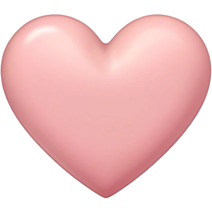 pastel brownish pink heart emoji