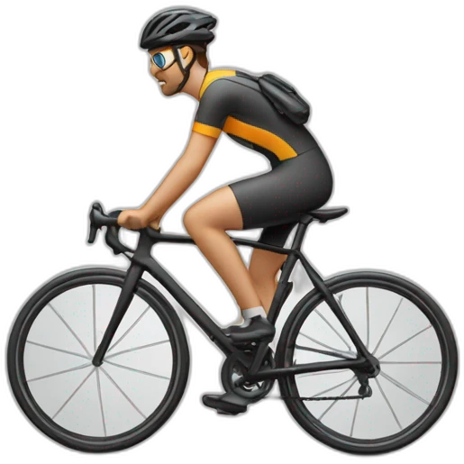 Ciclista arrastrando bici emoji