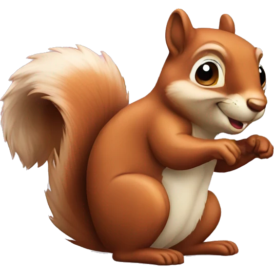 Squirrel cartoon emoji