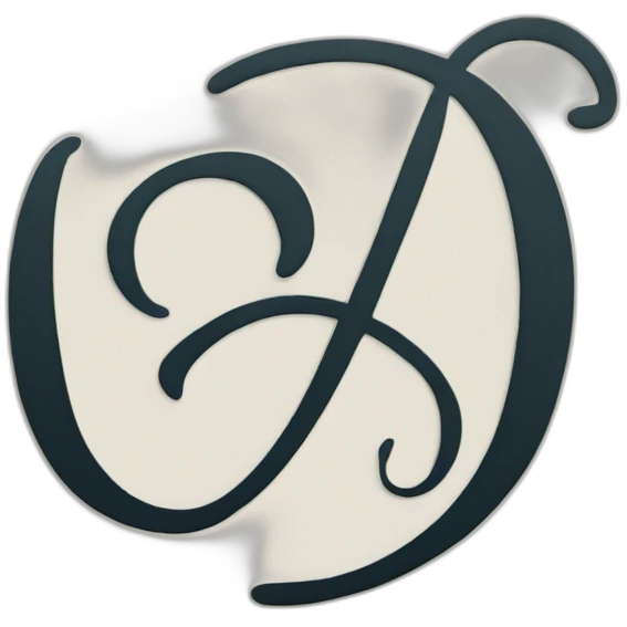 Calligraphic A letter emoji