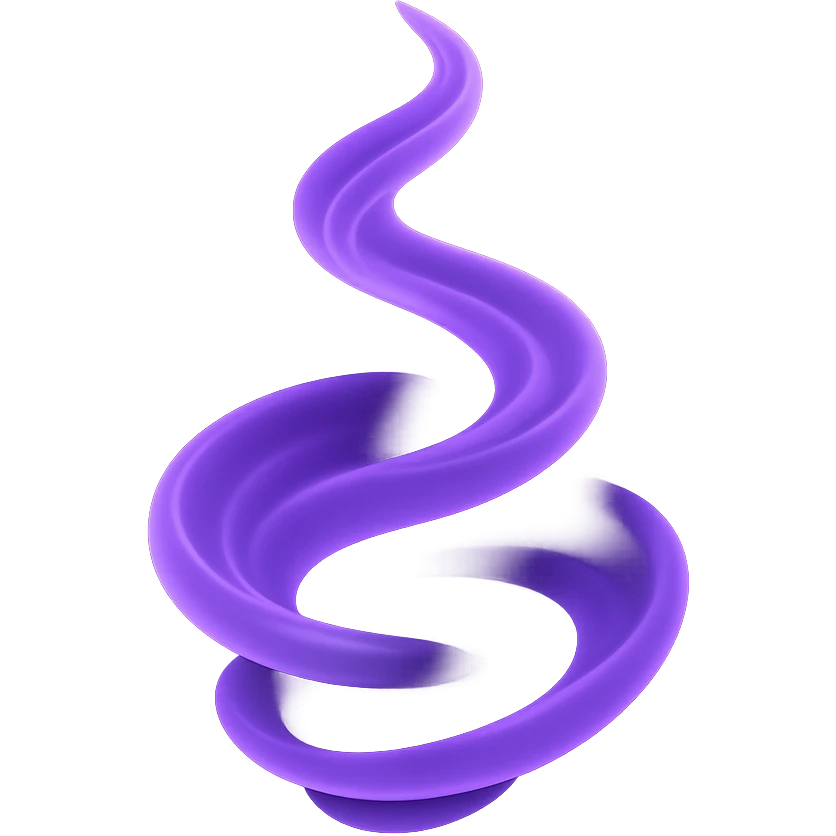 abstract swirling purple magic energy emoji