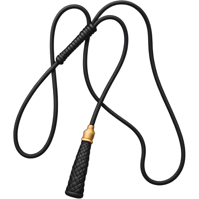Very Short Black riding whip  emoji